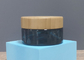 5grams Amber Glass Cosmetic Jar Glass-Lippenpommadecontainers met het Deksel van de Bamboeschroef